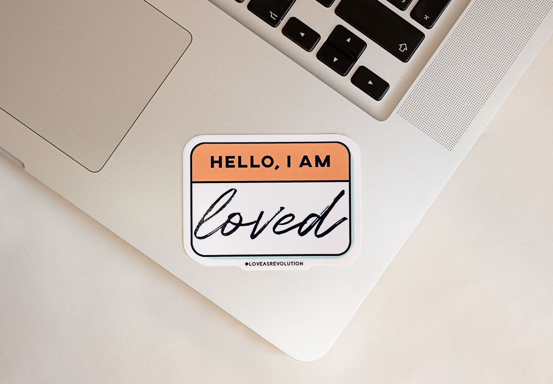 sticker hello I am loved