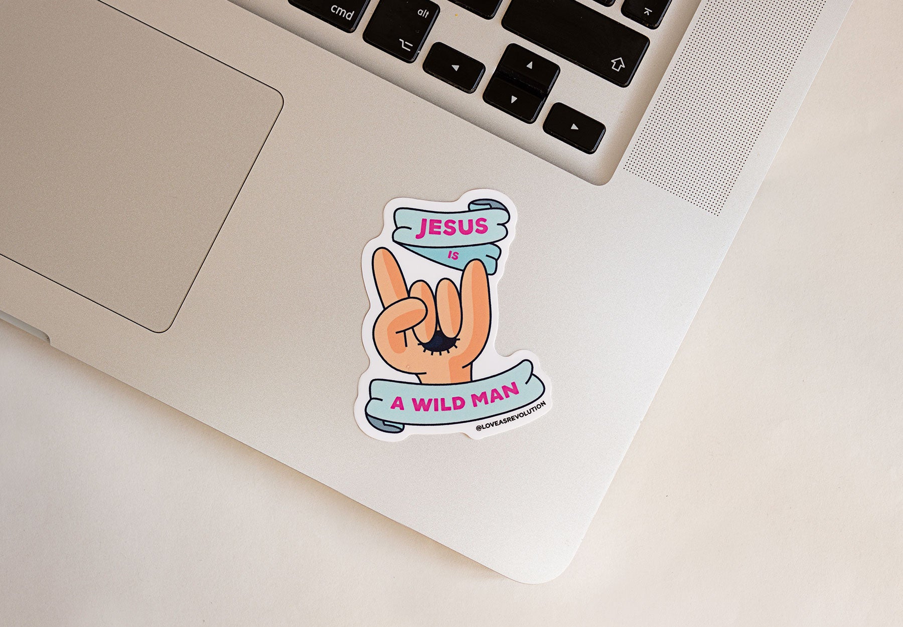 sticker Jesus is a wild man