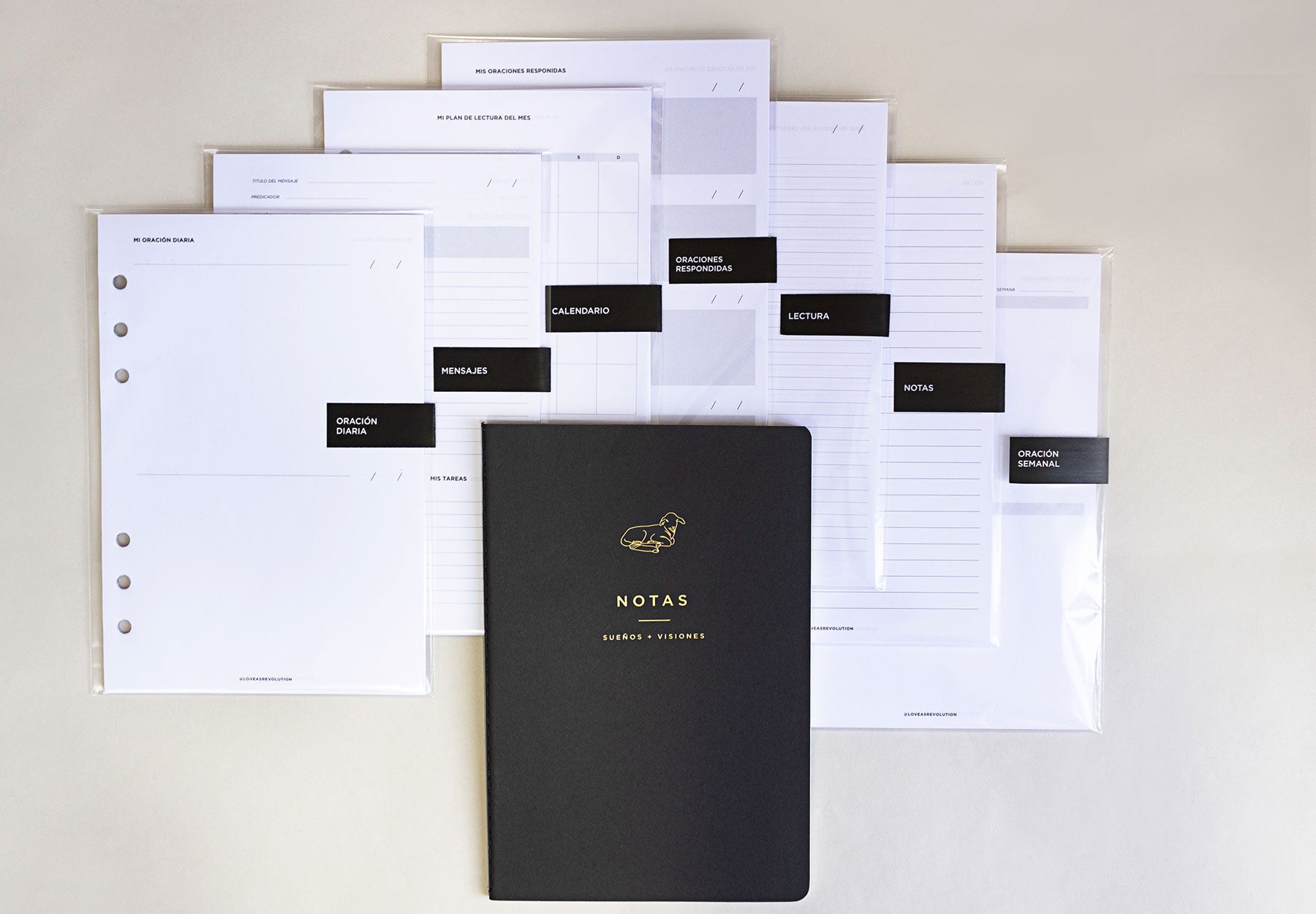 Diario espiritual champagne