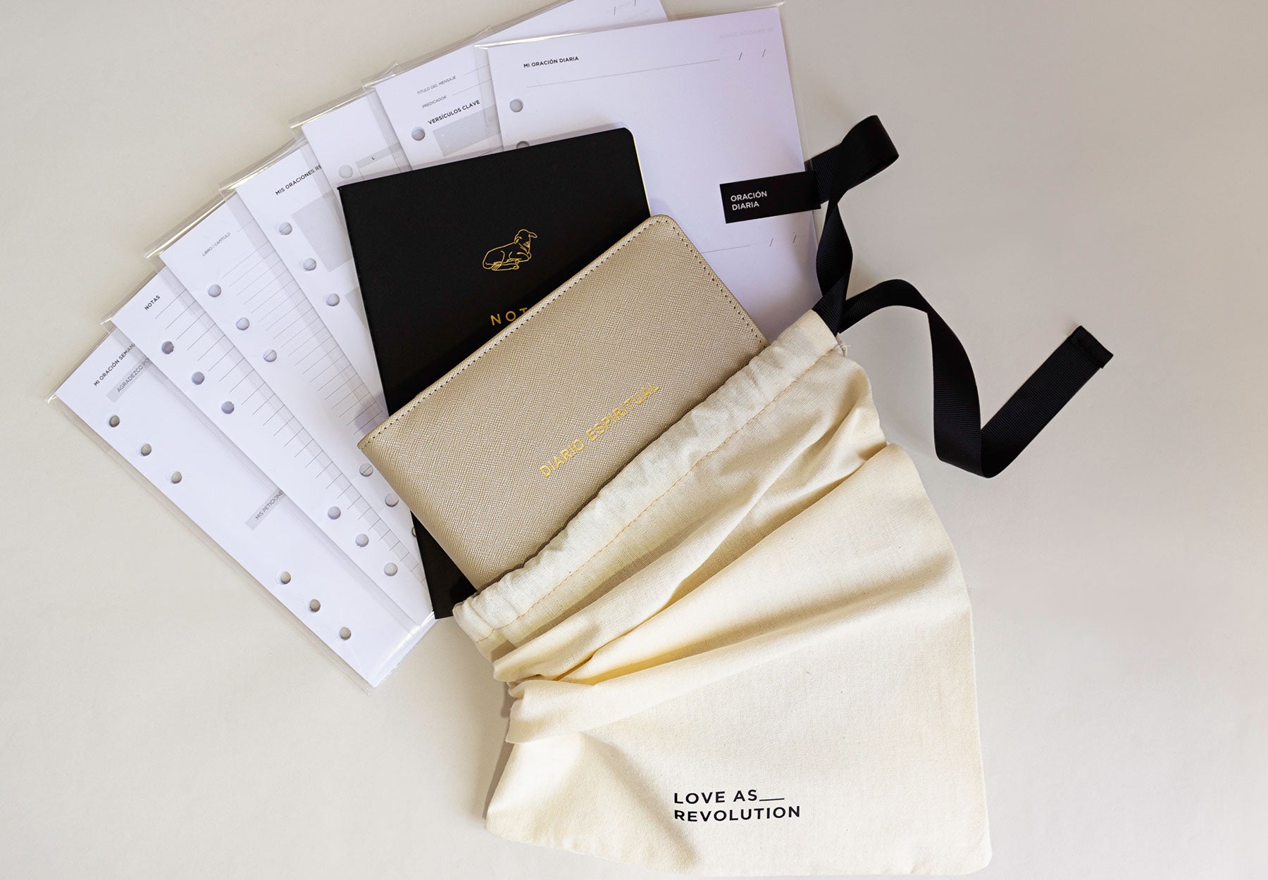 Diario espiritual champagne