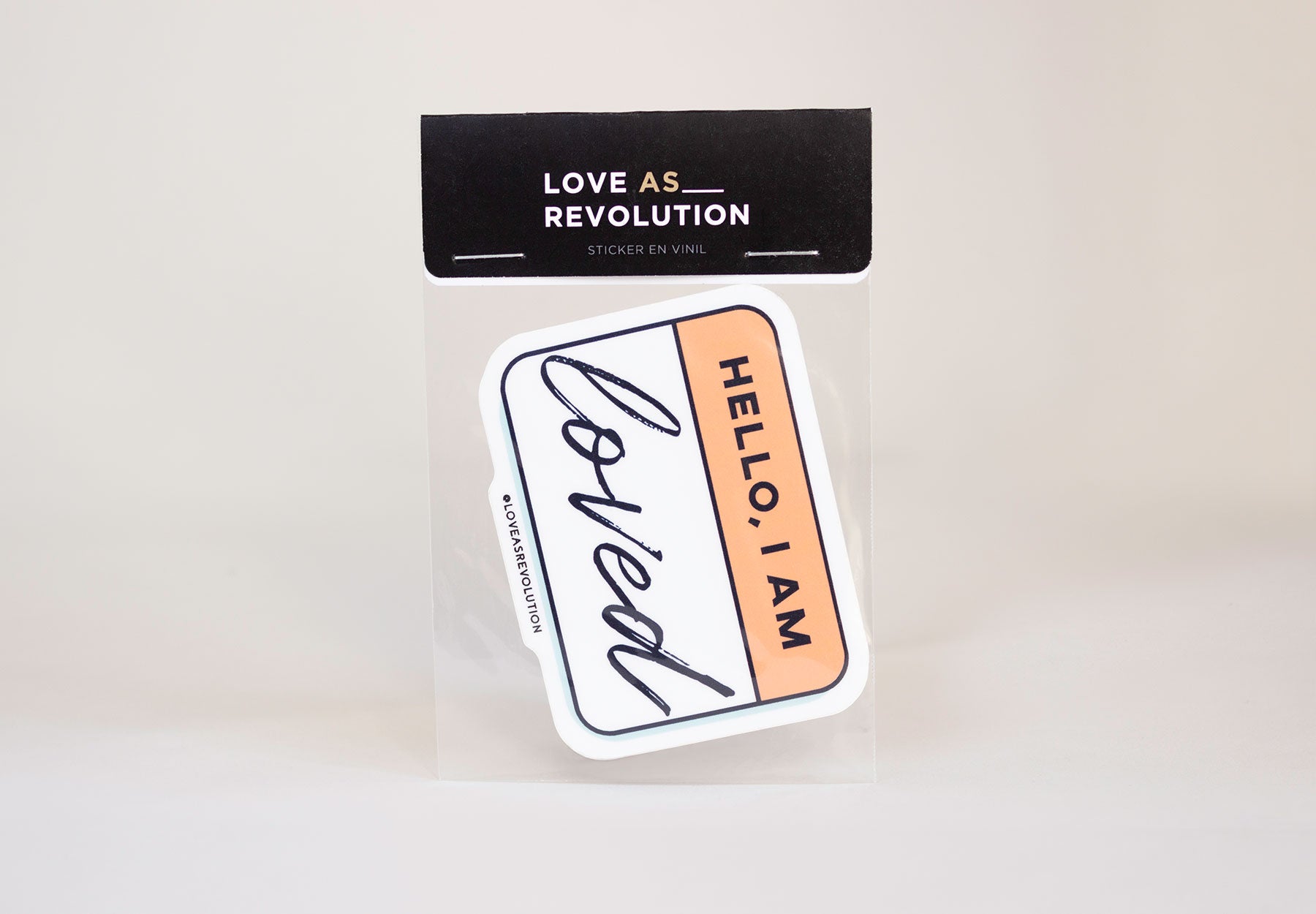 sticker hello I am loved