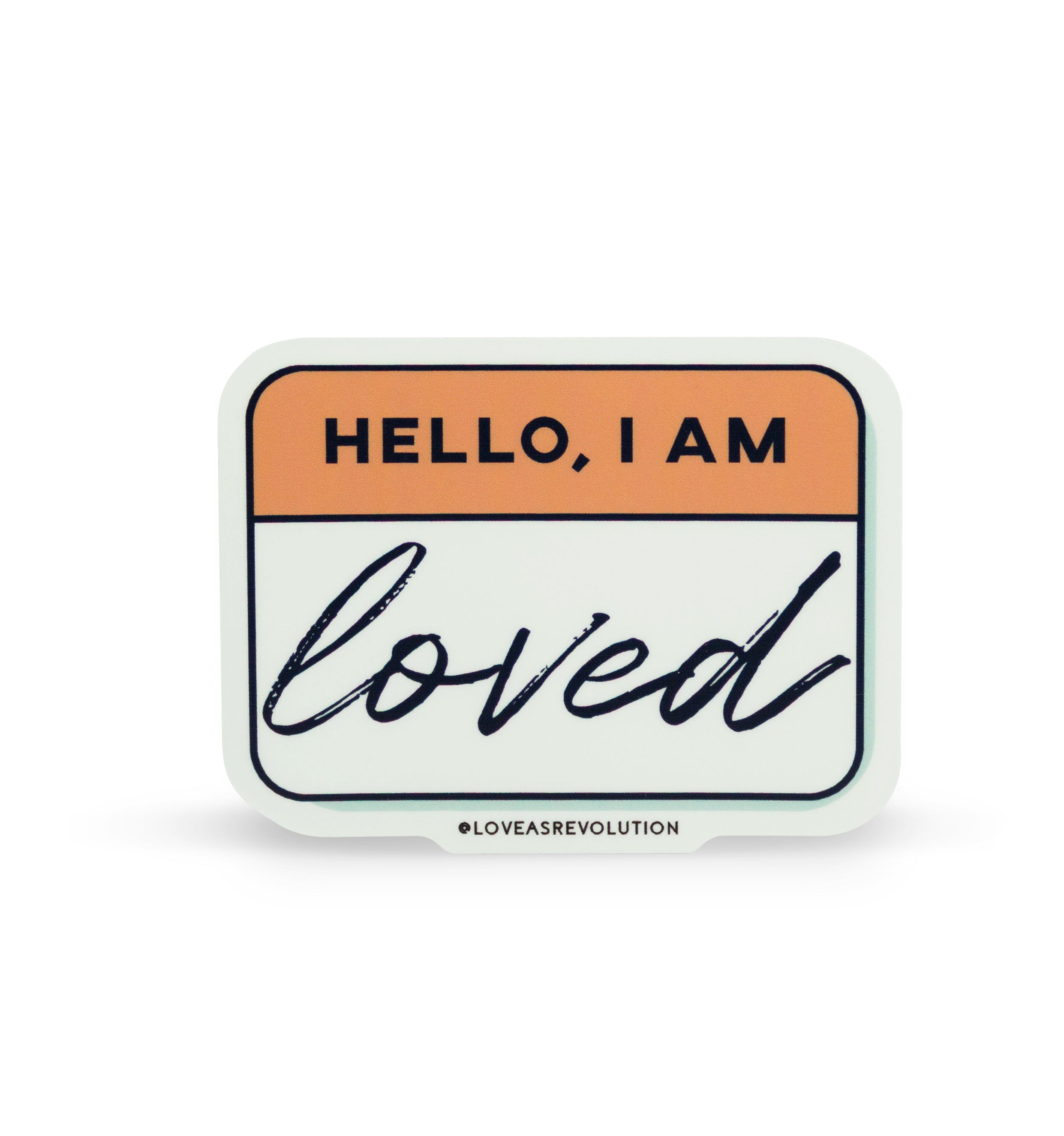 sticker hello I am loved