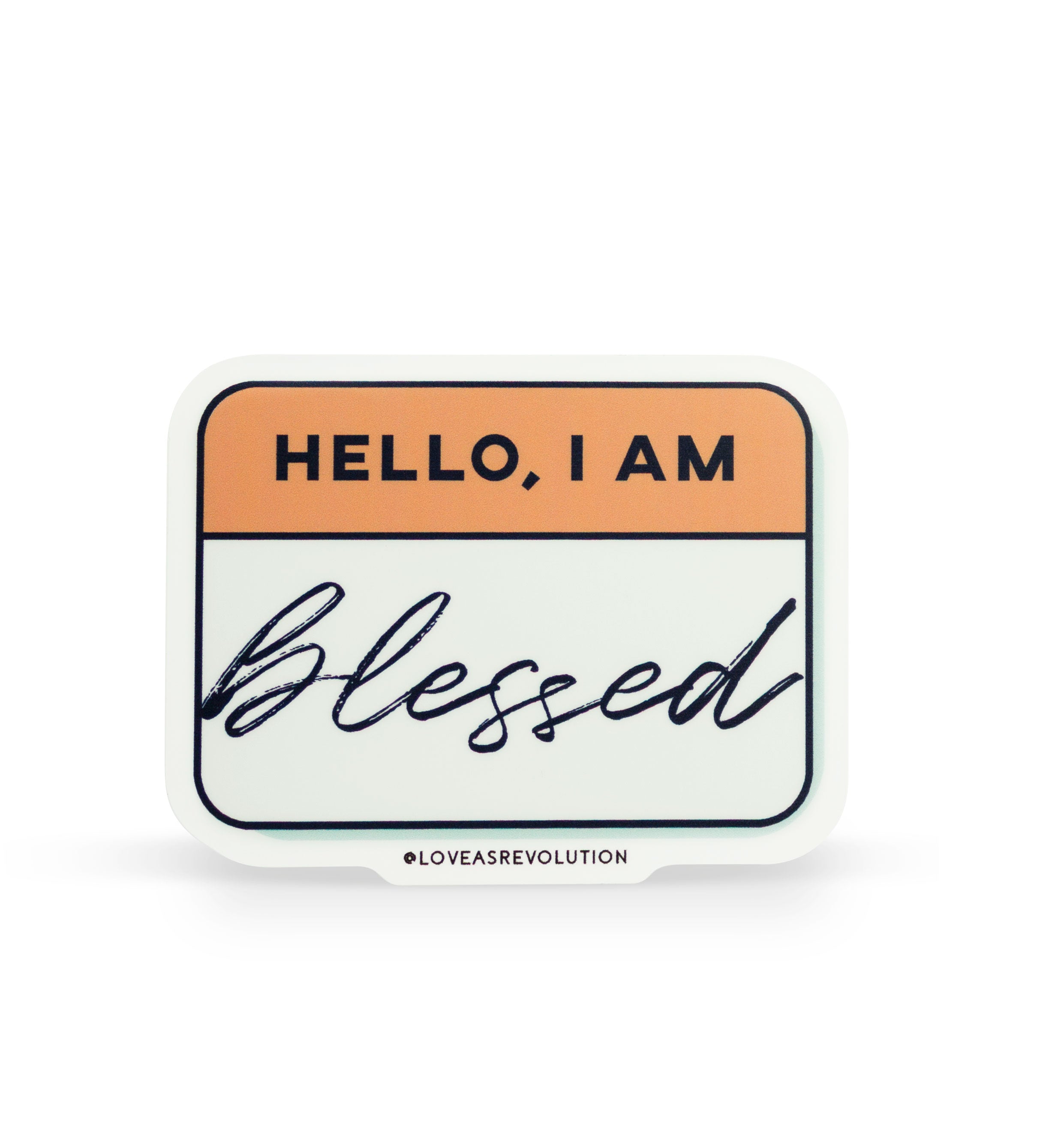 sticker hello I am blessed