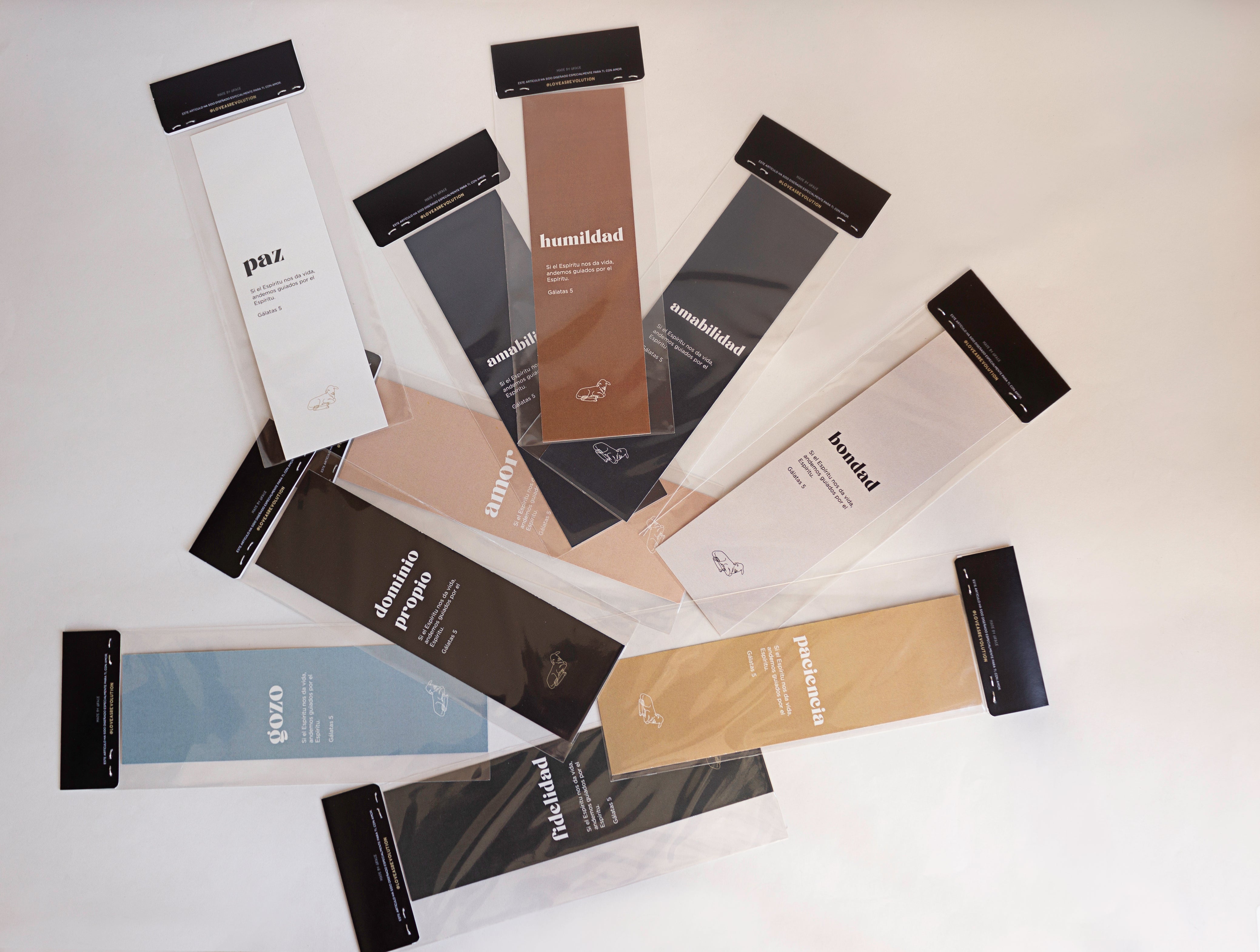 Colección completa de separadores de libros - serie frutos